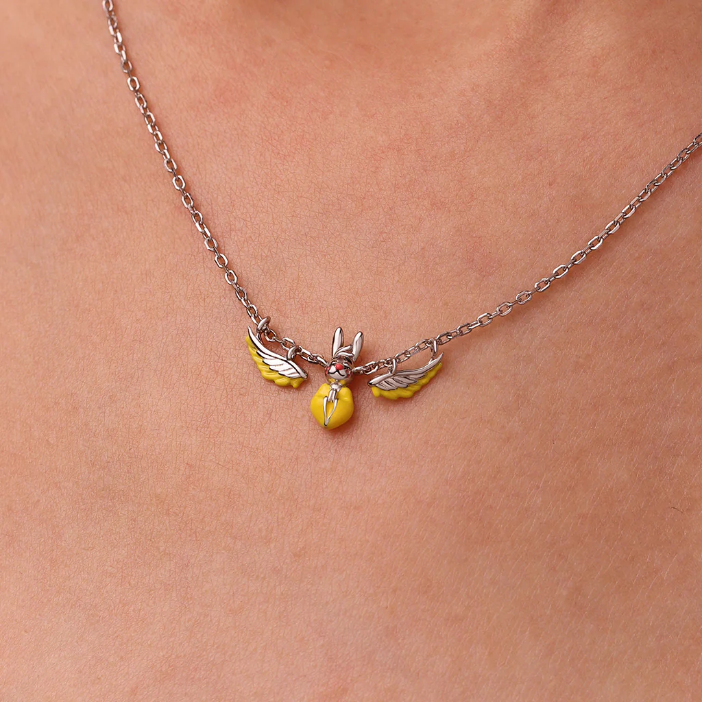 Gnoce Angel Hare Precious Defendor Necklace Platinum-plated Silver Blend - Image 5