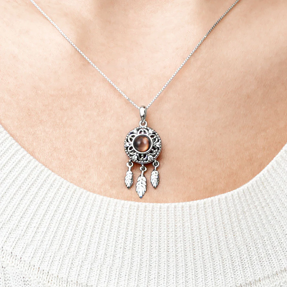 Gnoce Projection Dream Catcher Photo Necklace - Image 4