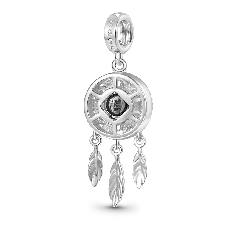 Gnoce Projection Dream Catcher Photo Charm Platinum-plated Silver Blend - Image 2