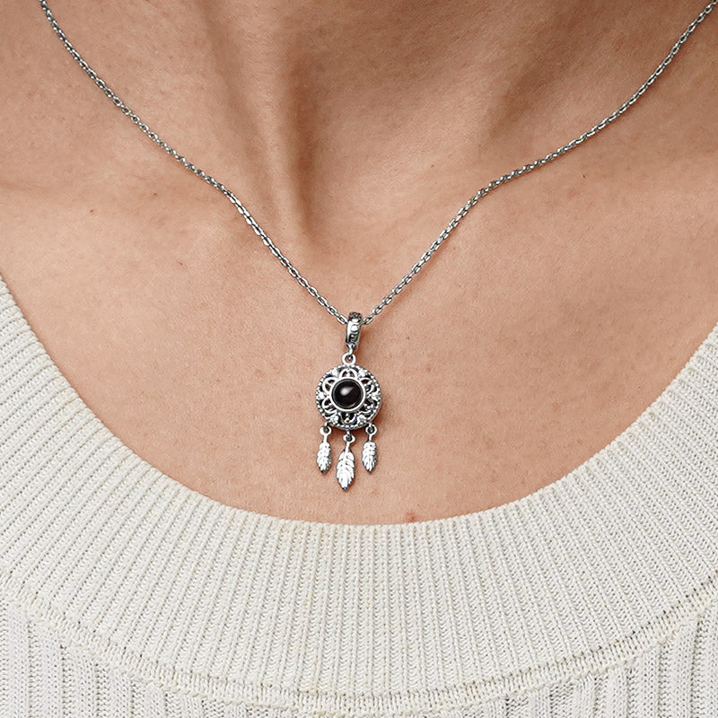 Gnoce Projection Dream Catcher Photo Charm Platinum-plated Silver Blend - Image 7
