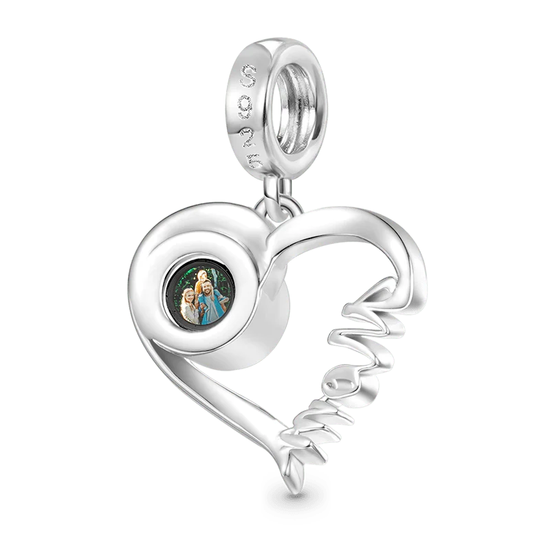 Gnoce Projection Mom Love Personalized Charm Platinum-plated Silver Blend - Image 3