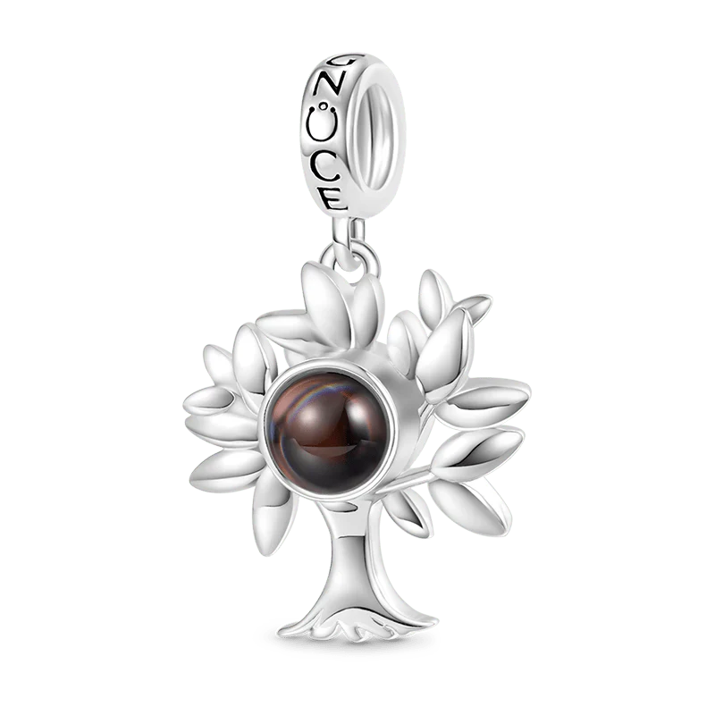 Gnoce Projection Personalized Photo Charm Platinum-plated Silver Blend - Image 2
