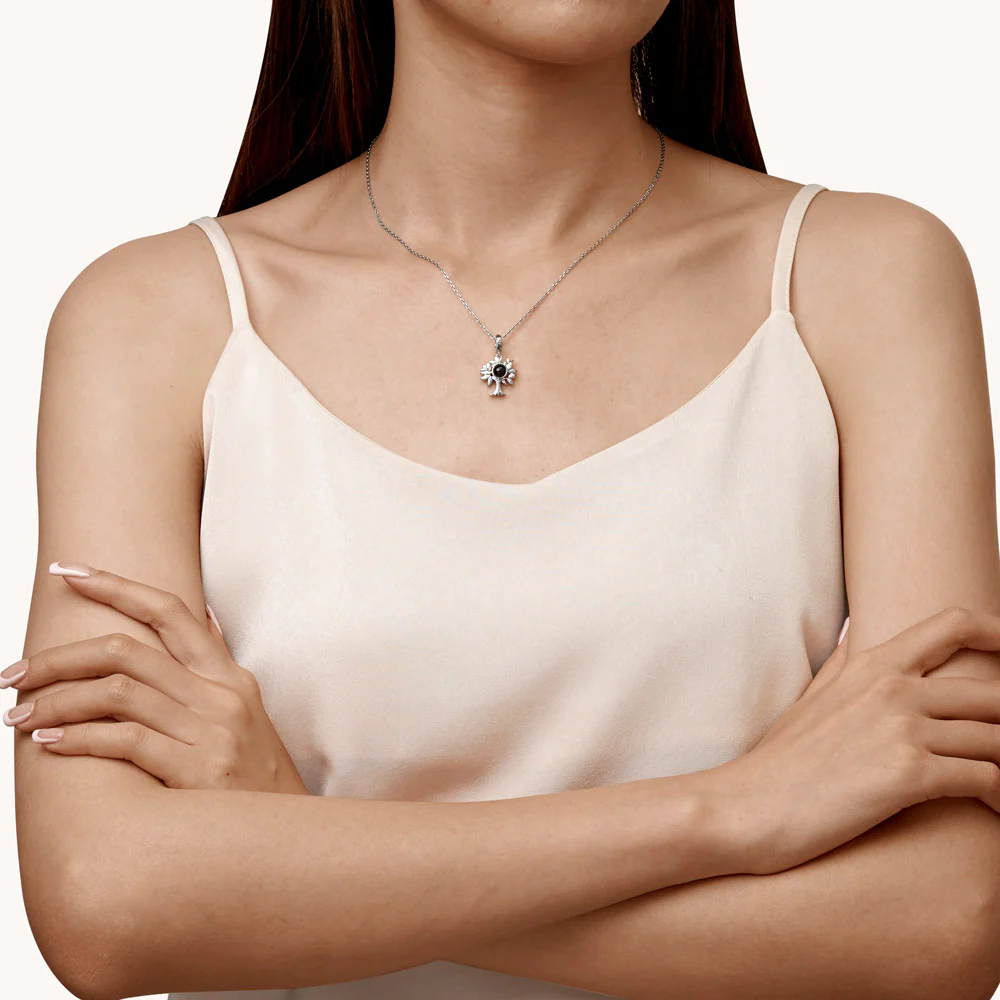 Gnoce Projection Personalized Photo Charm Platinum-plated Silver Blend - Image 5