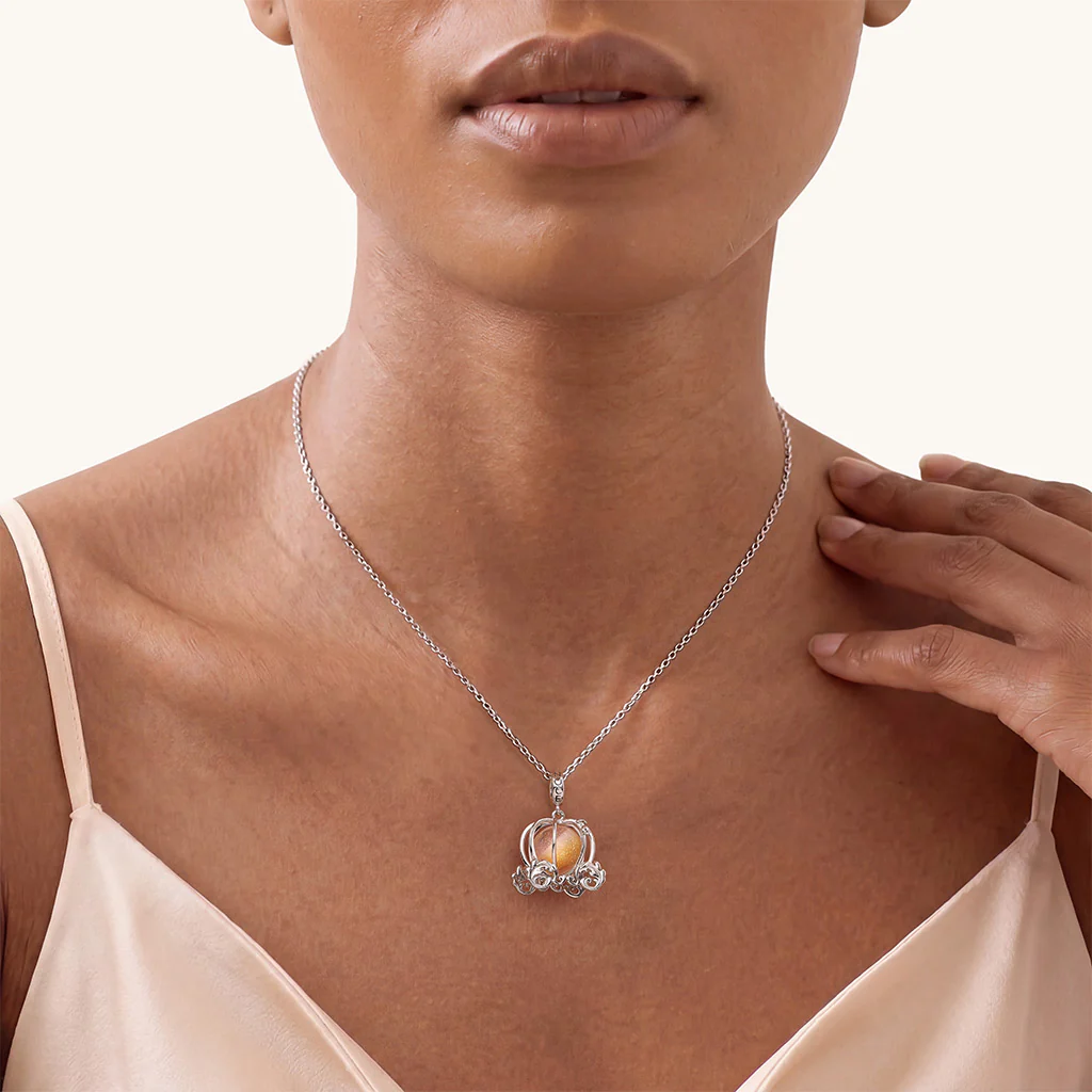 Gnoce  Pumpkin Carriage Charm Platinum-plated Silver Blend - Image 5