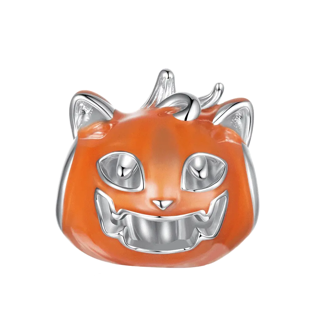 Gnoce Halloween Pumpkin Cat Glow-in-the-dark Charm