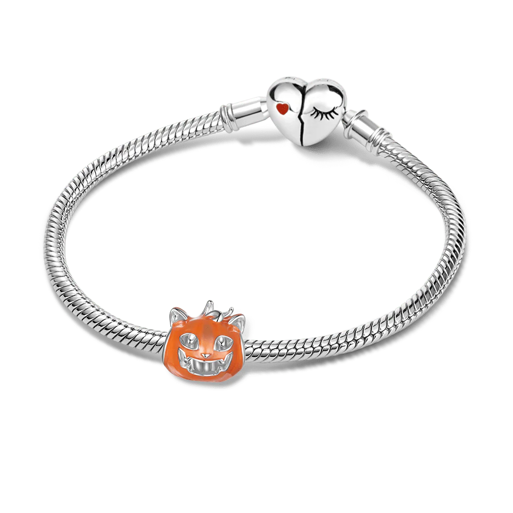 Gnoce Halloween Pumpkin Cat Glow-in-the-dark Charm - Image 3