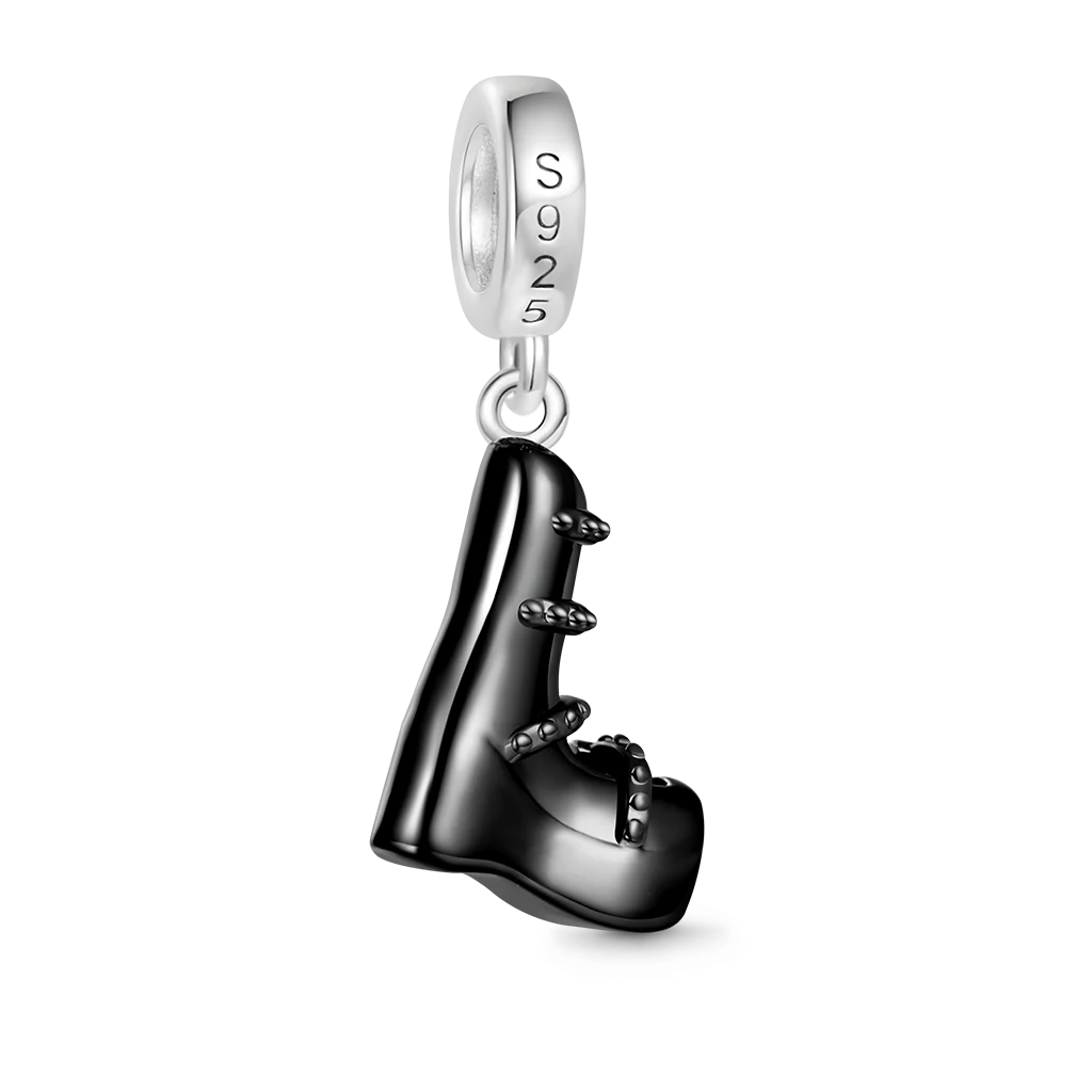Gnoce Gothic Punk Demonia Boots Charm Platinum-plated Silver Blend - Image 2