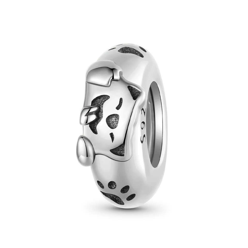 Gnoce Playful Puppy Dog Stopper Charm