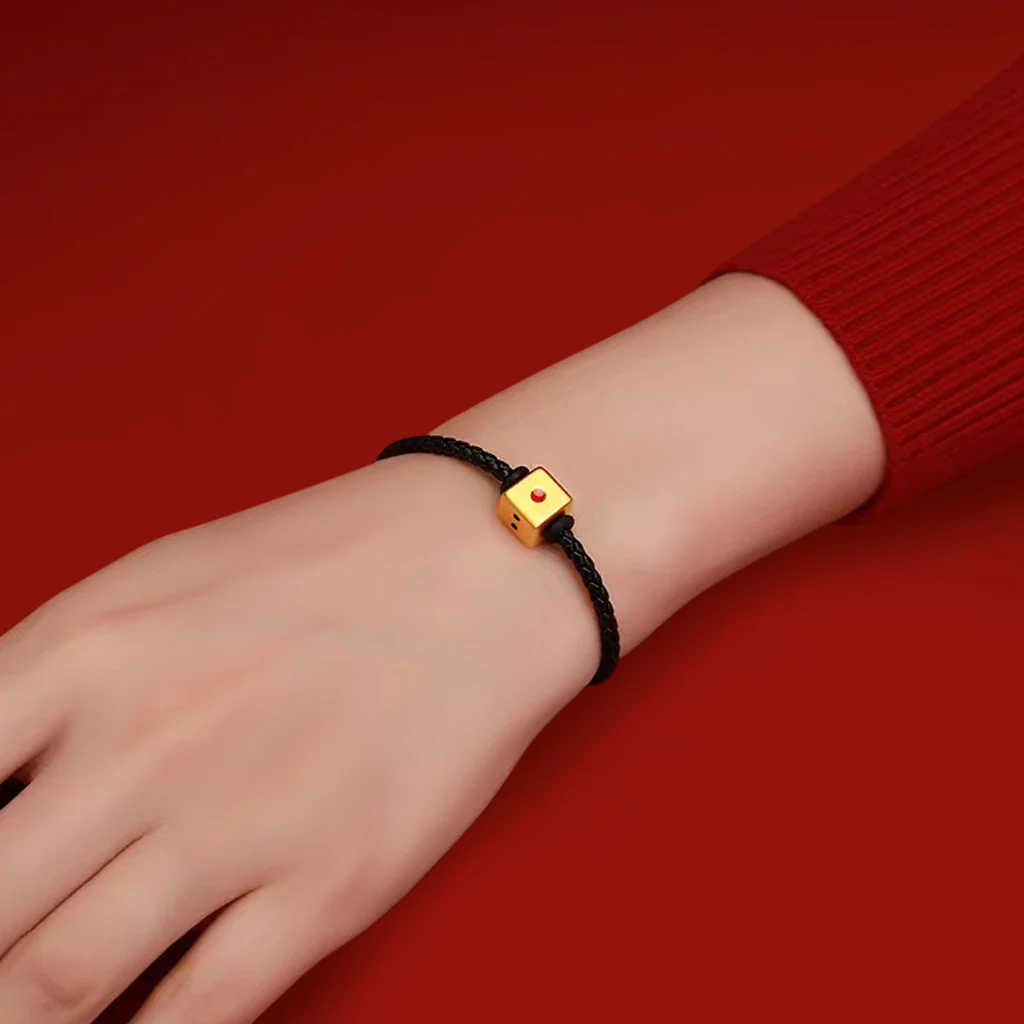 Gnoce Pure Gold Dice Wealth Charm - Image 3