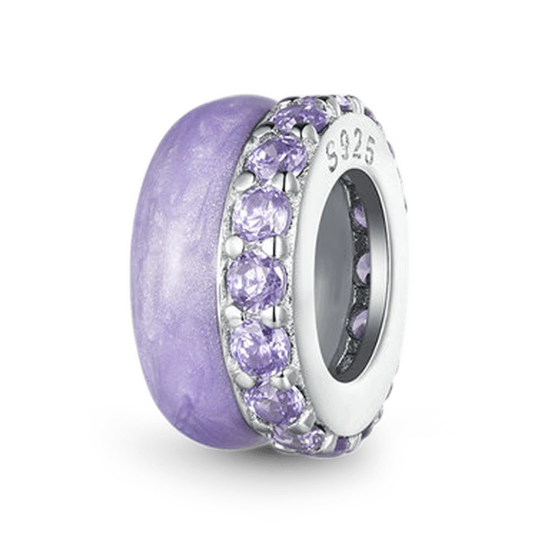 Gnoce Candy Colors Purple Basic Stopper Charm