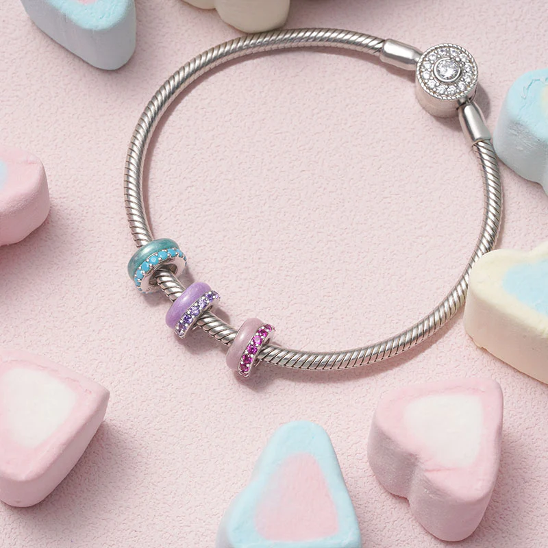 Gnoce Candy Colors Purple Basic Stopper Charm - Image 2