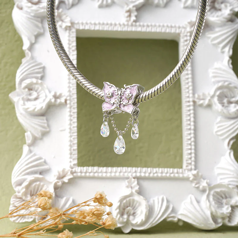 Gnoce Fantasy Purple Butterfly Charm - Image 3