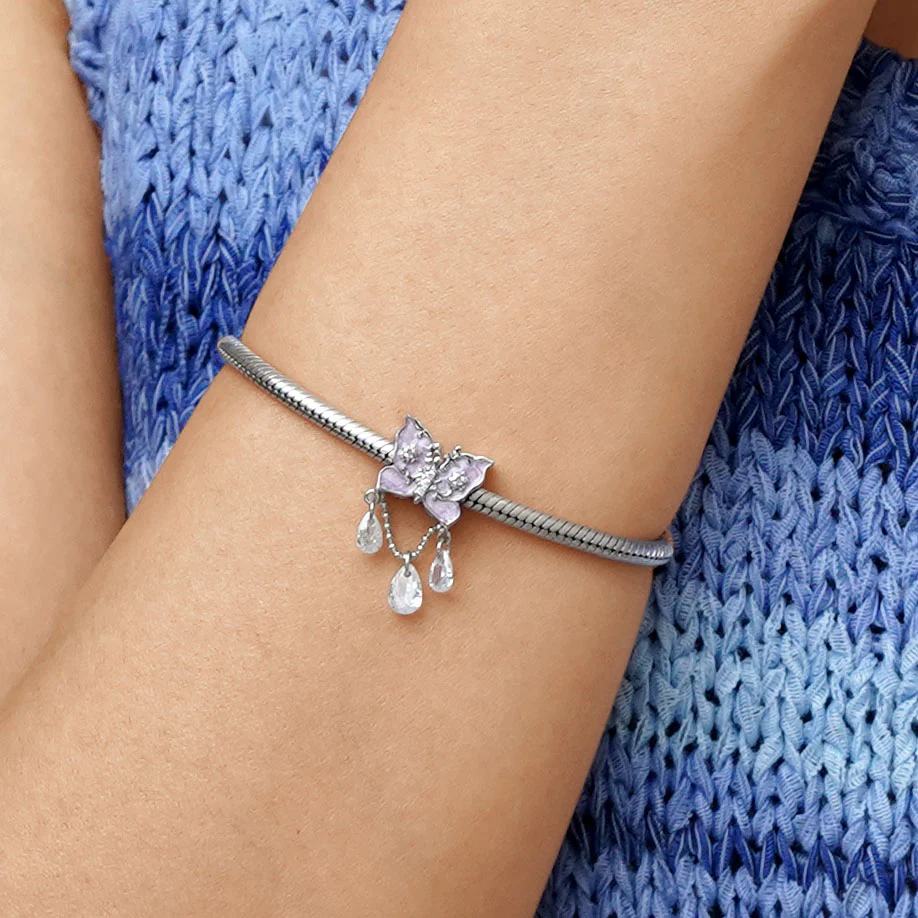 Gnoce Fantasy Purple Butterfly Charm - Image 5