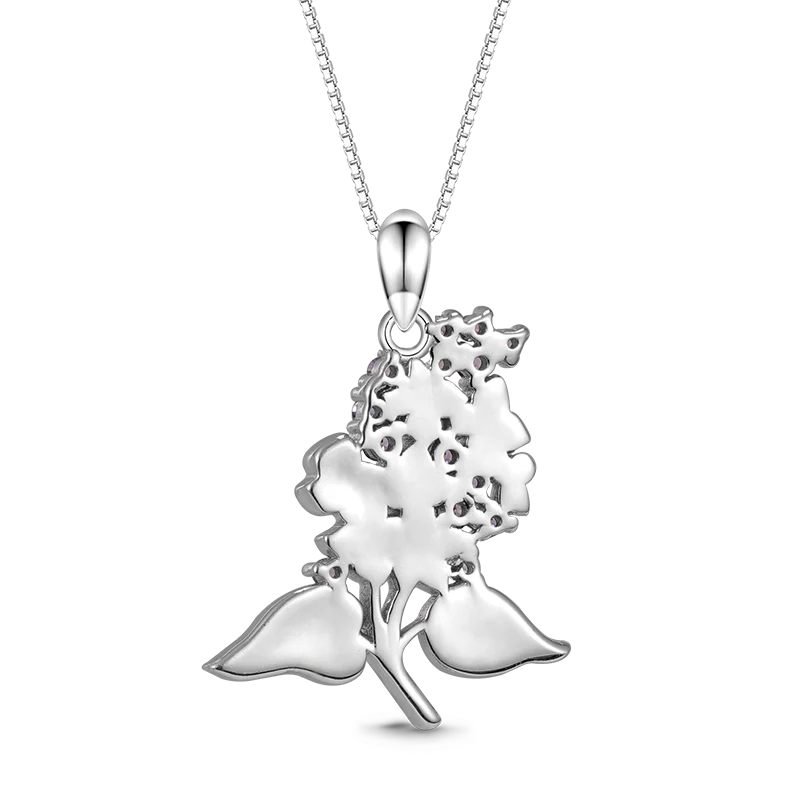 Gnoce Purple Lilac Flower Necklace - Image 2
