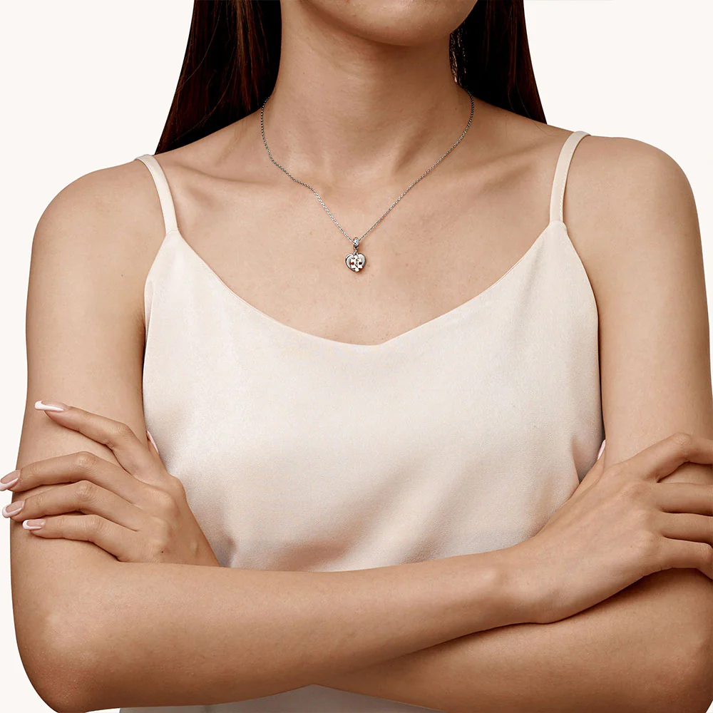 Gnoce Love Puzzle Engravable Charm Platinum-plated Silver Blend - Image 3