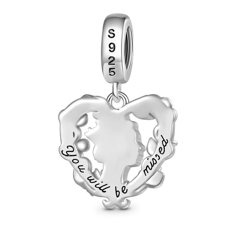 Gnoce Elegant Queen & Flower Charm Platinum-plated Silver Blend - Image 2