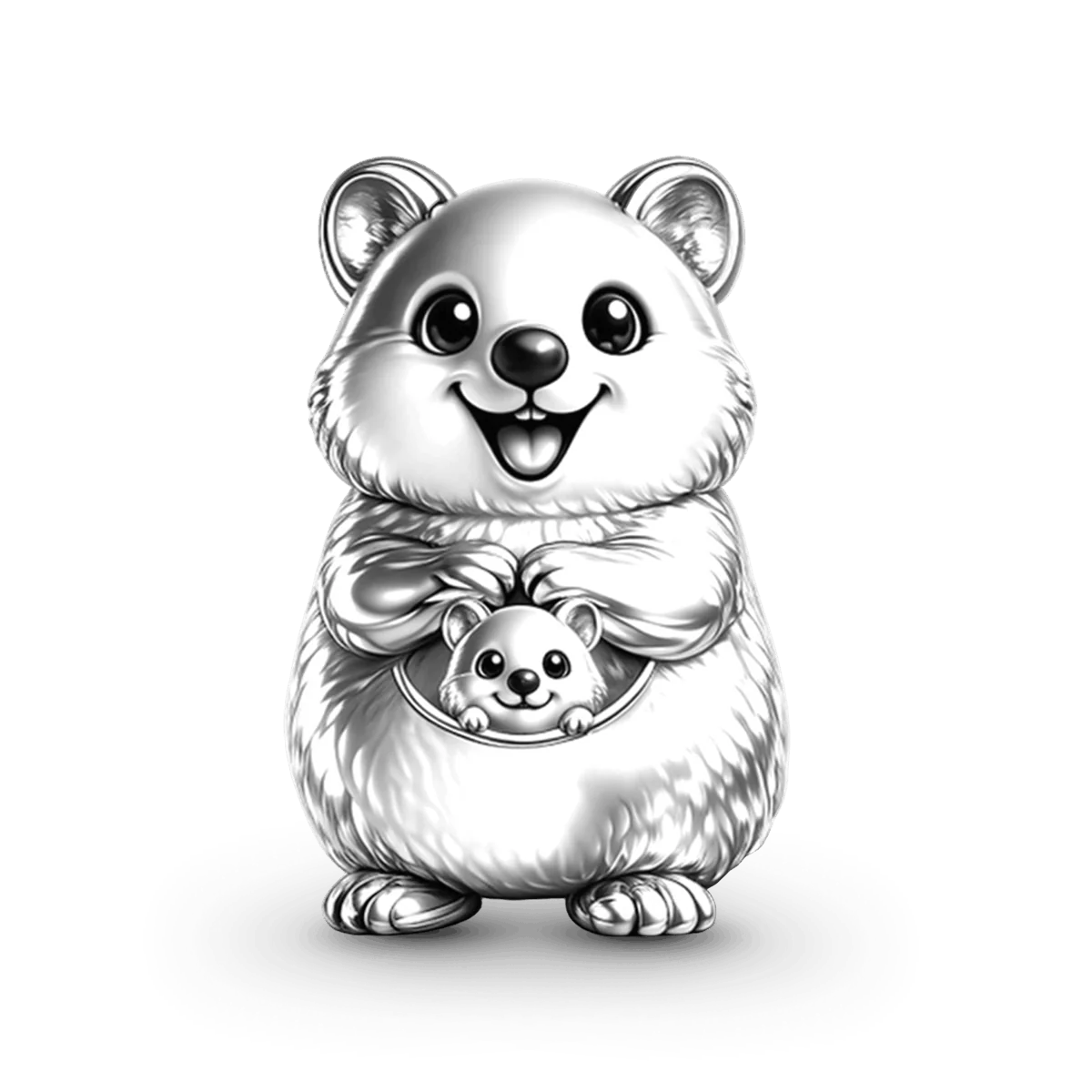 Gnoce  Quokka Embraces Baby Charm