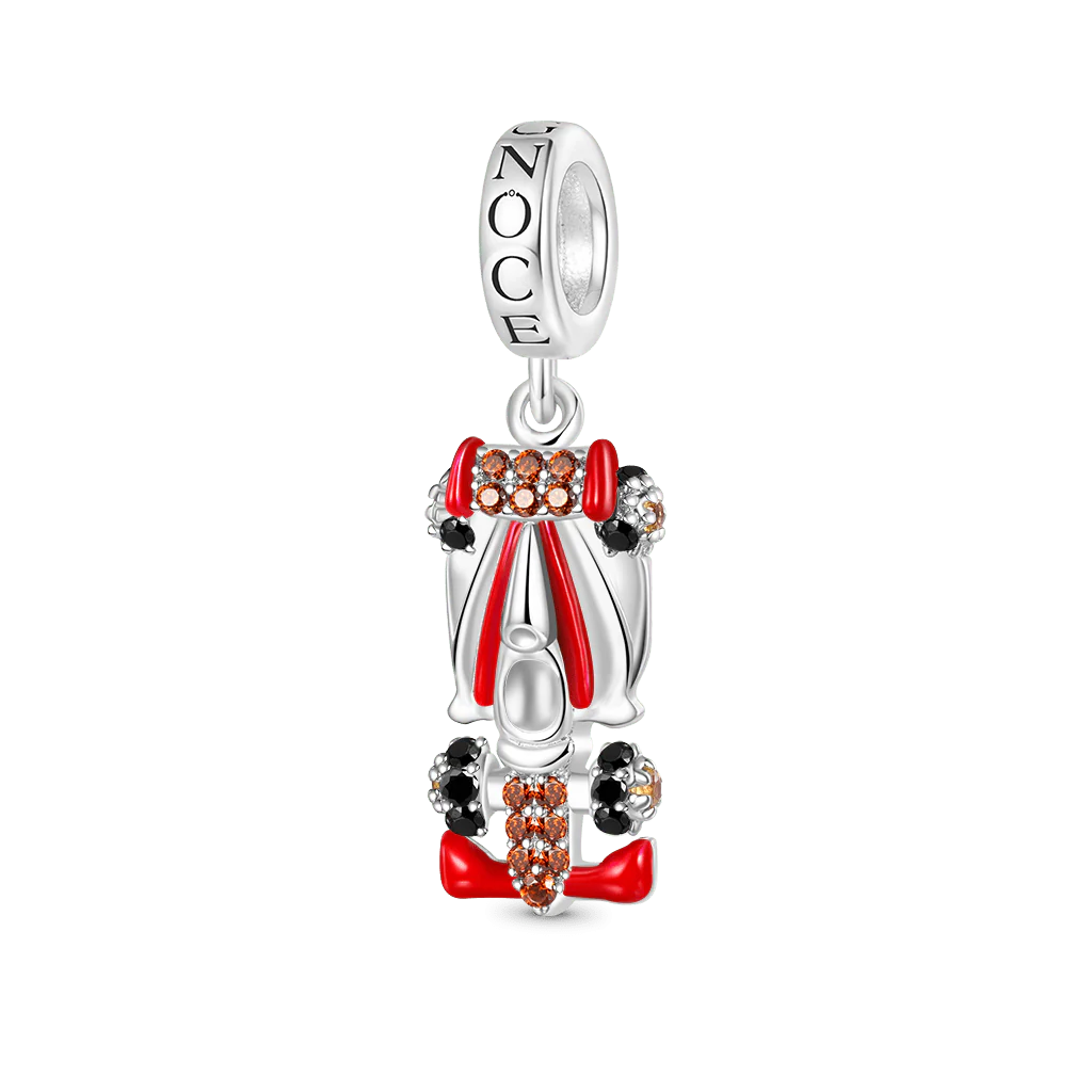 Gnoce Engravable Race Car Charm Platinum-plated Silver Blend