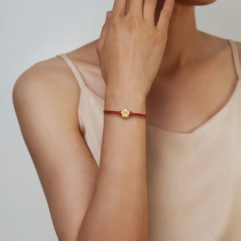 Gnoce Red Basic Bracelet with 2 Pieces of Stoppers - Image 5