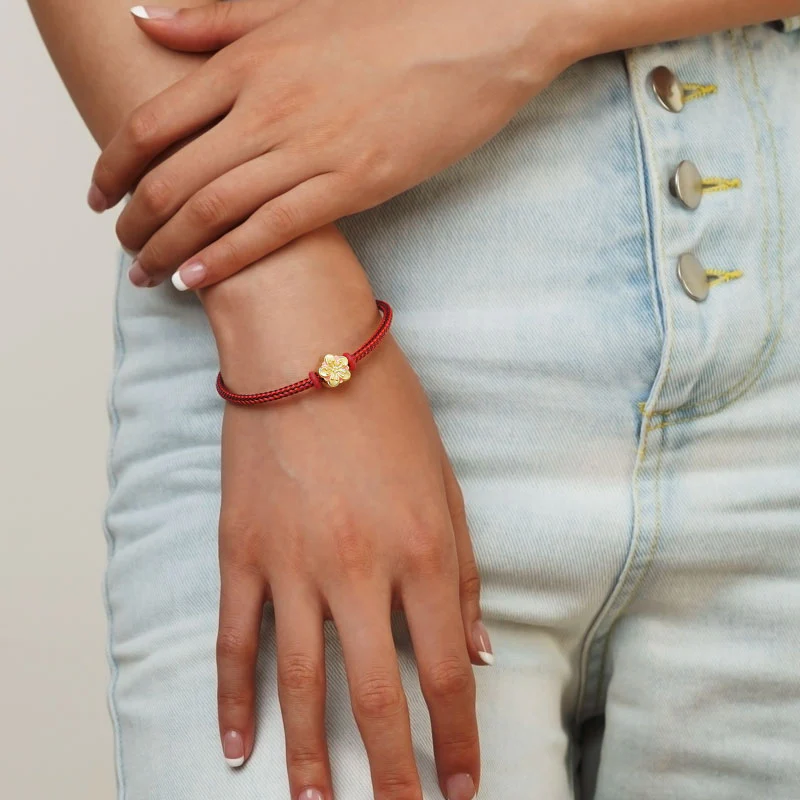 Gnoce Red Basic Bracelet with 2 Pieces of Stoppers - Image 7