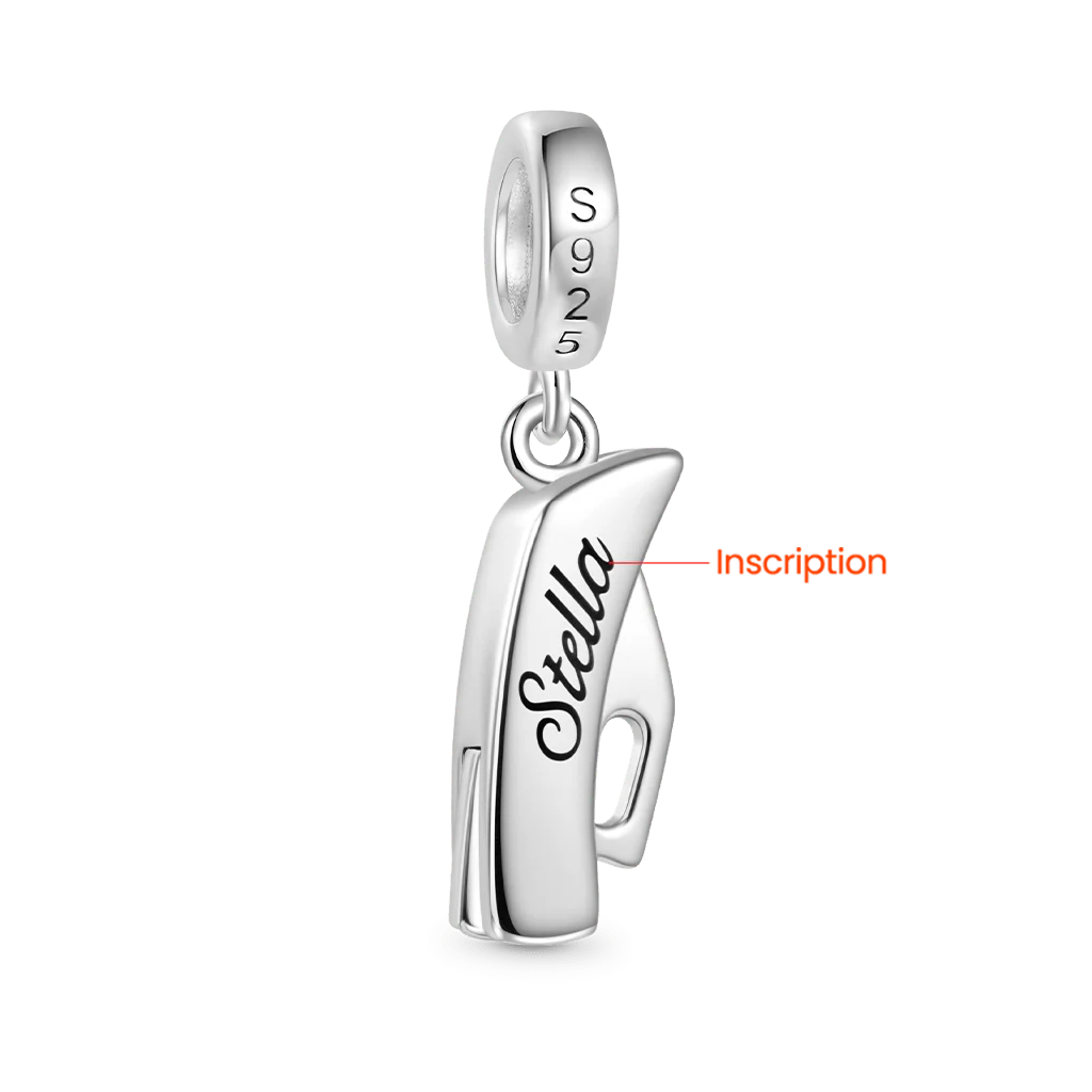Gnoce Retractable Pocket Knife Engravable Charm Platinum-plated Silver Blend - Image 3