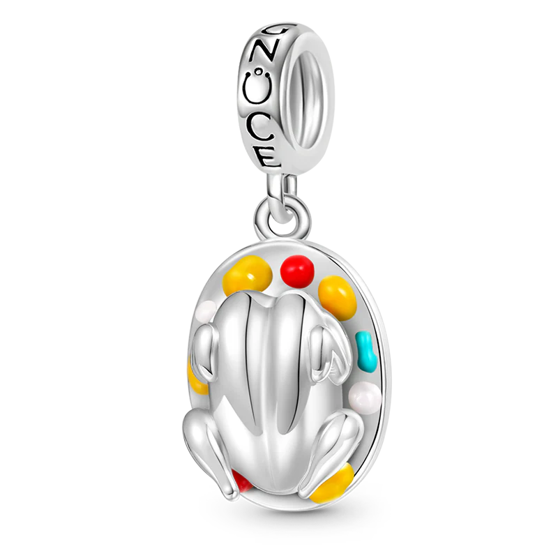 Gnoce Thanksgiving Roast Turkey Charm Platinum-plated Silver Blend
