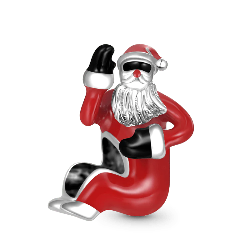 Gnoce Rocket Santa Claus Removable Charm Platinum-plated Silver Blend - Image 3