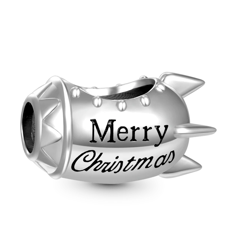Gnoce Rocket Santa Claus Removable Charm Platinum-plated Silver Blend - Image 4