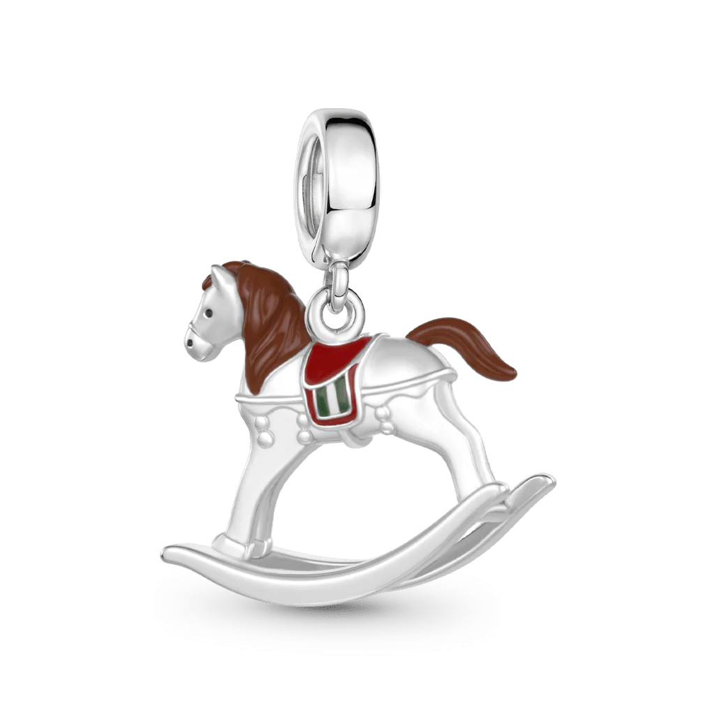 Gnoce  Rocking Horse Charm Platinum-plated Silver Blend - Image 5