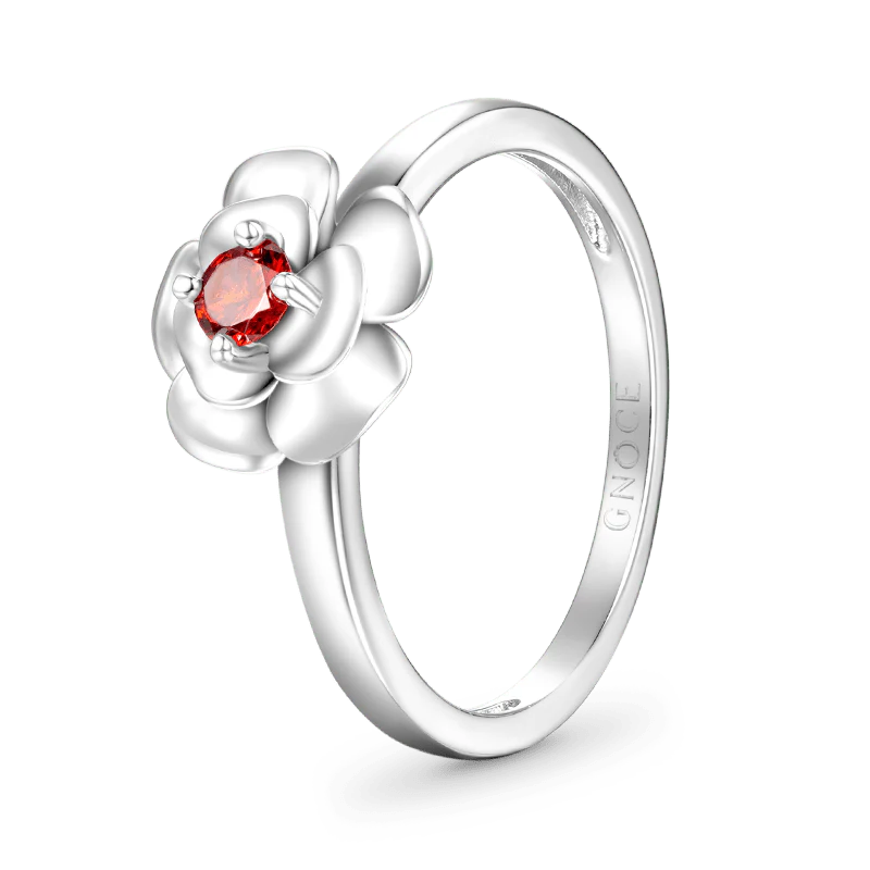 Gnoce Lucky Rose Birthstone Ring - Image 3