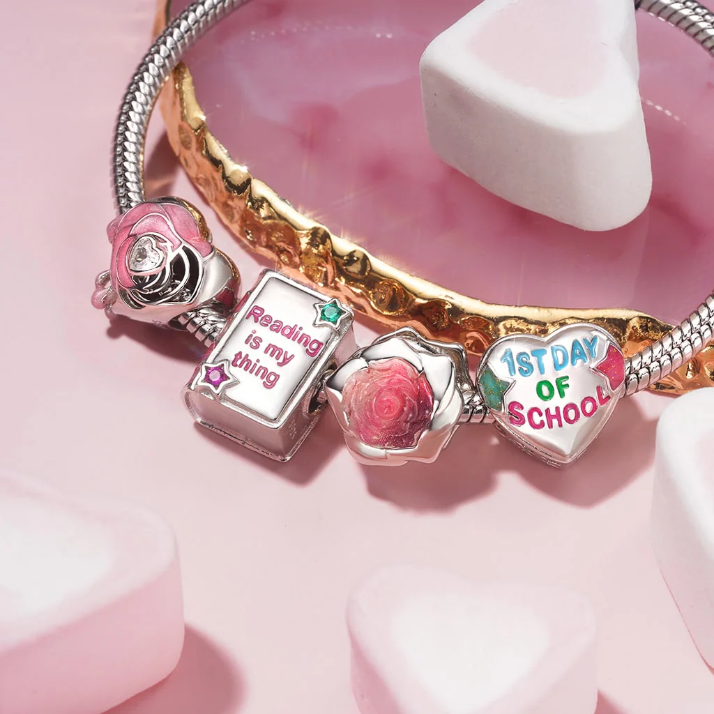 Gnoce Rose Heart Charm - Image 3