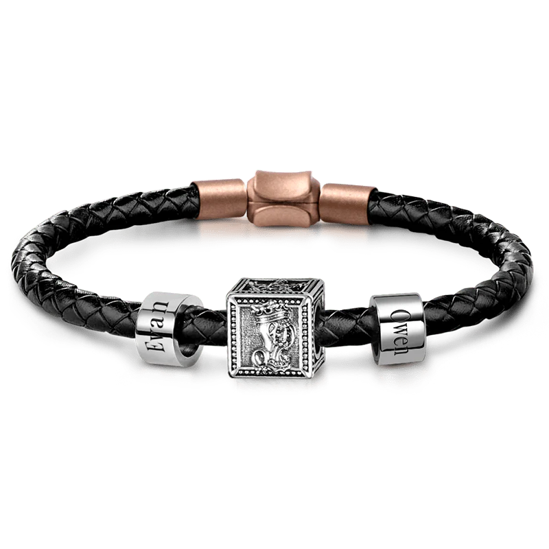 Gnoce Rose Knight Vintage & Customized Charm Platinum-plated Silver Blend