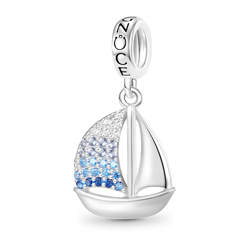 Gnoce Sailing Boat Pendant Dangle Charm