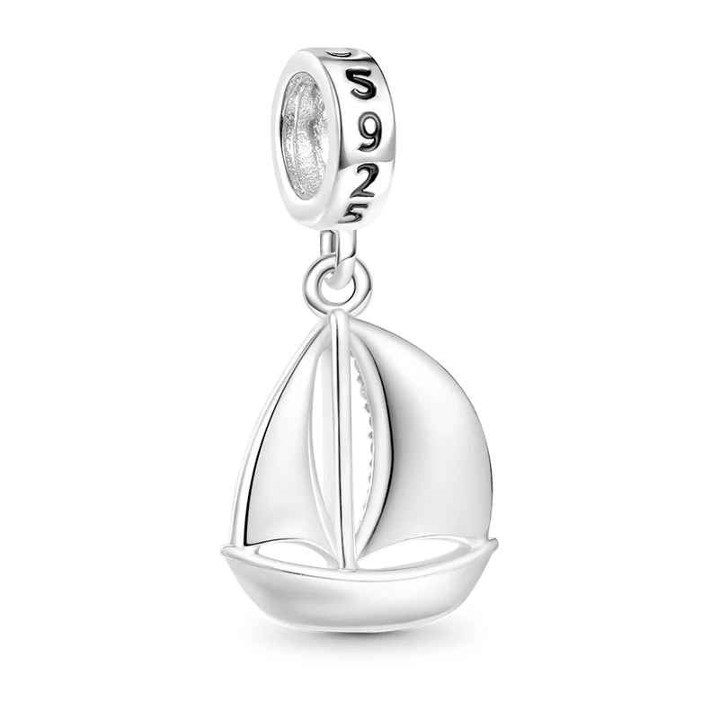 Gnoce Sailing Boat Pendant Dangle Charm - Image 2