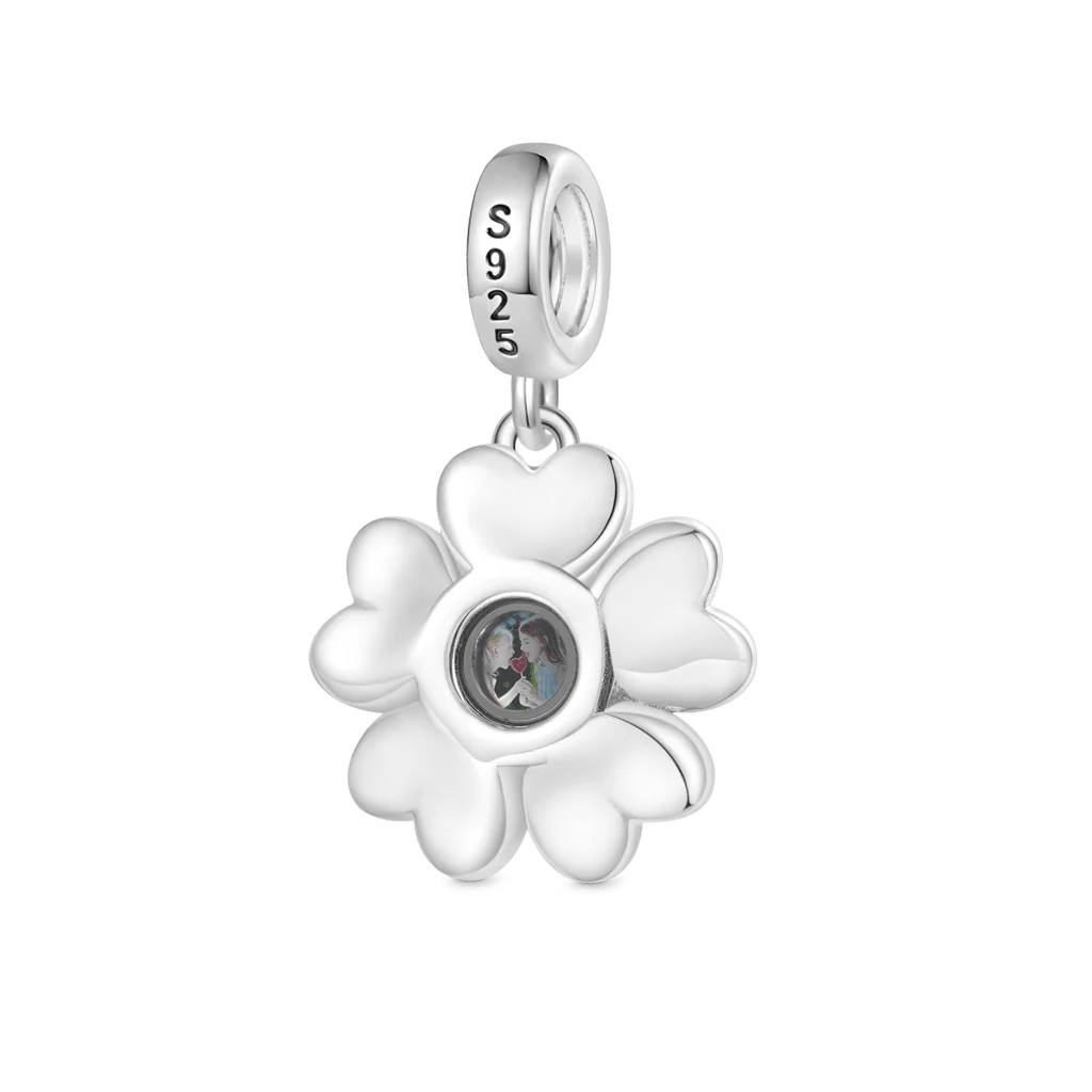 Gnoce Sakura Projection Photo Charm Platinum-plated Silver Blend - Image 2