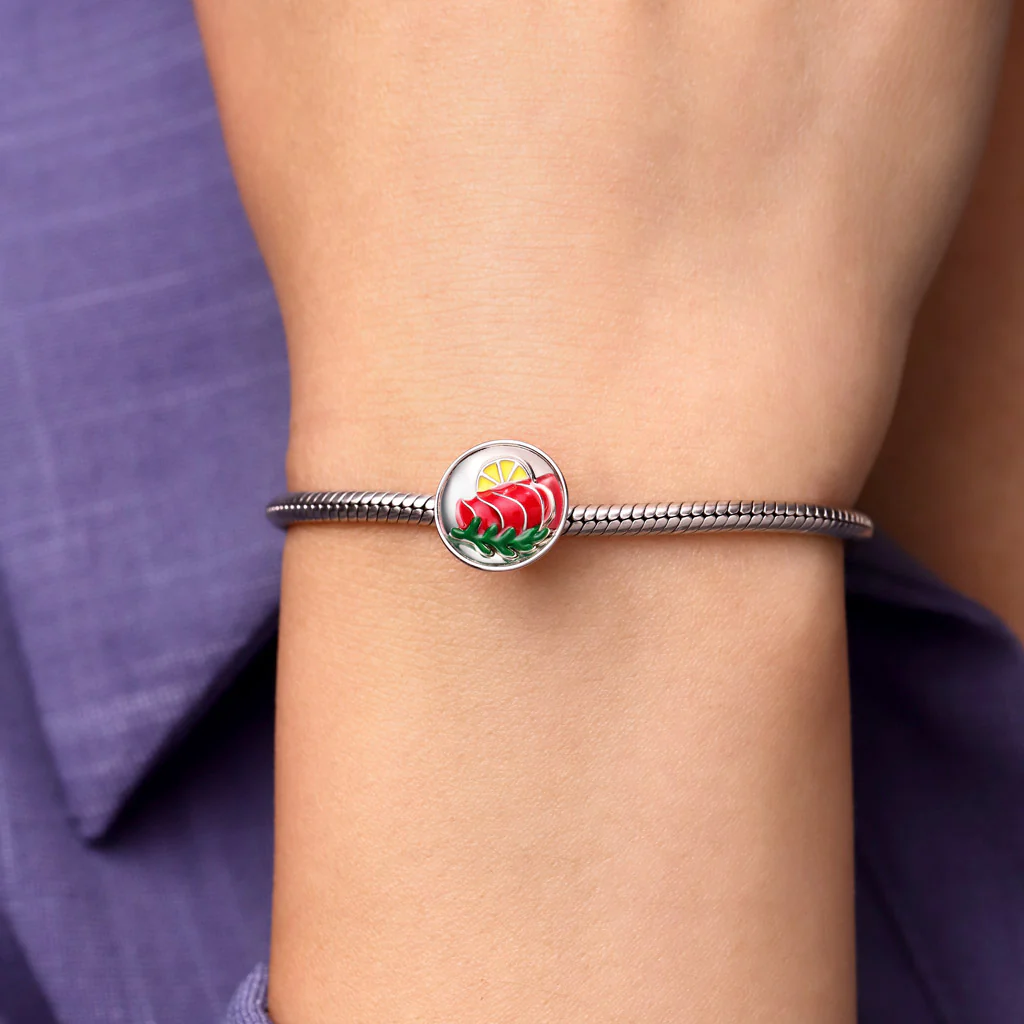 Gnoce Heated Color-changing Salmon Food Stopper Charm - Image 5