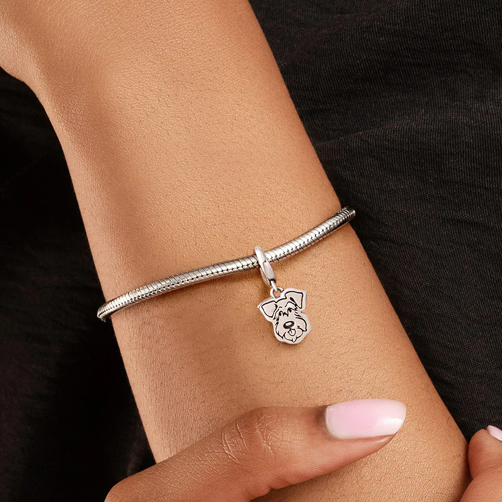 Gnoce Schnauzer Dog Clasp Clusters Charm - Image 2