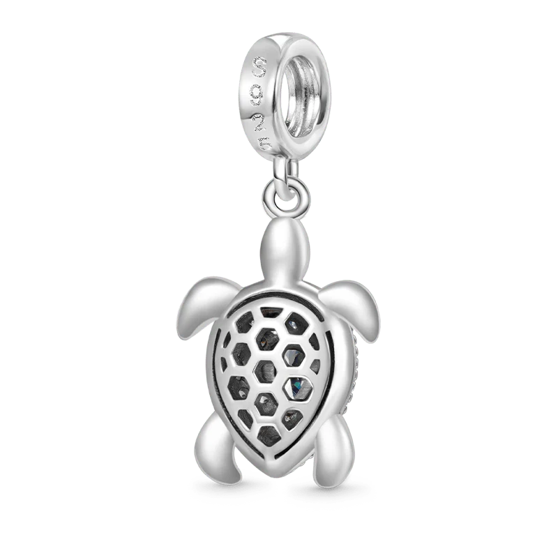 Gnoce Sea Turtle Charm Platinum-plated Silver Blend - Image 2