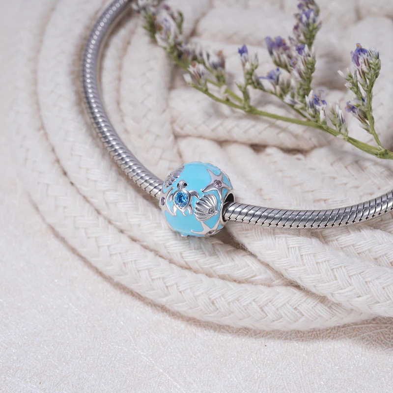 Gnoce Sea World Charm Platinum-plated Silver Blend - Image 3