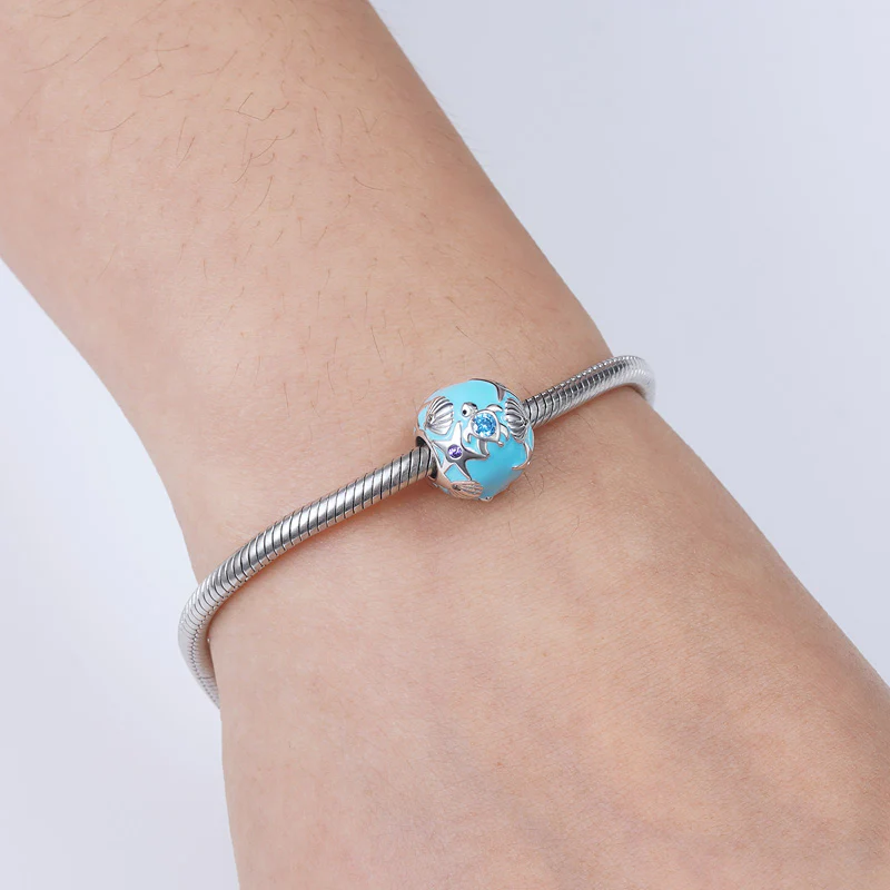 Gnoce Sea World Charm Platinum-plated Silver Blend - Image 4