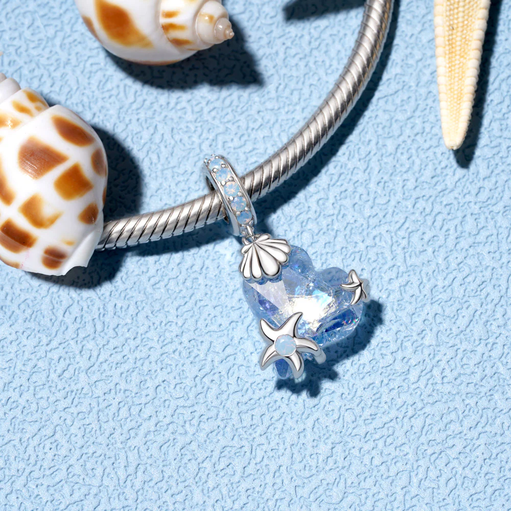 Gnoce Blue Sea World Pendant Dangle Charm - Image 6