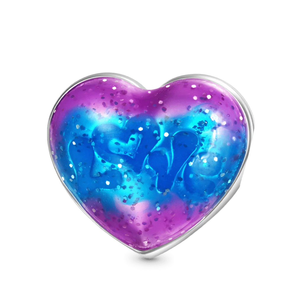 Gnoce Secret Love Glow-in-the-Dark Charm Platinum-plated Silver Blend - Image 2