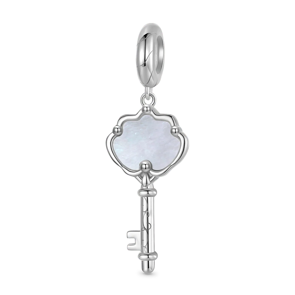 Gnoce Shell Key Pendant Dangle Charm