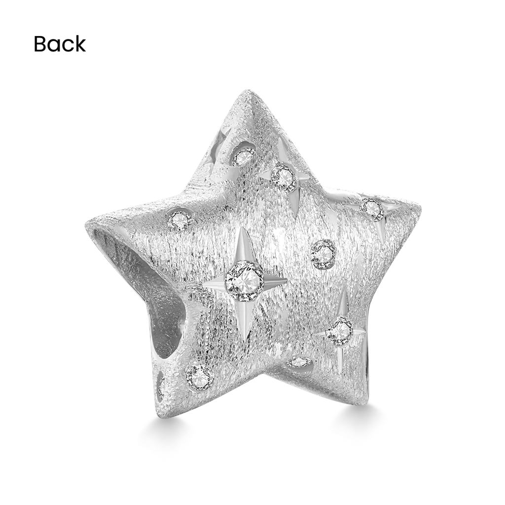 Gnoce Shining Sandblasting Star Charm - Image 2