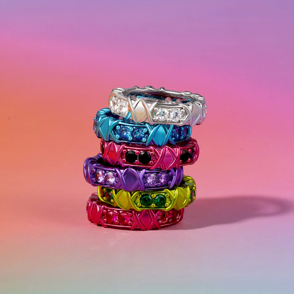 Gnoce Shiny Purple Electroplated Candy Ring - Image 3