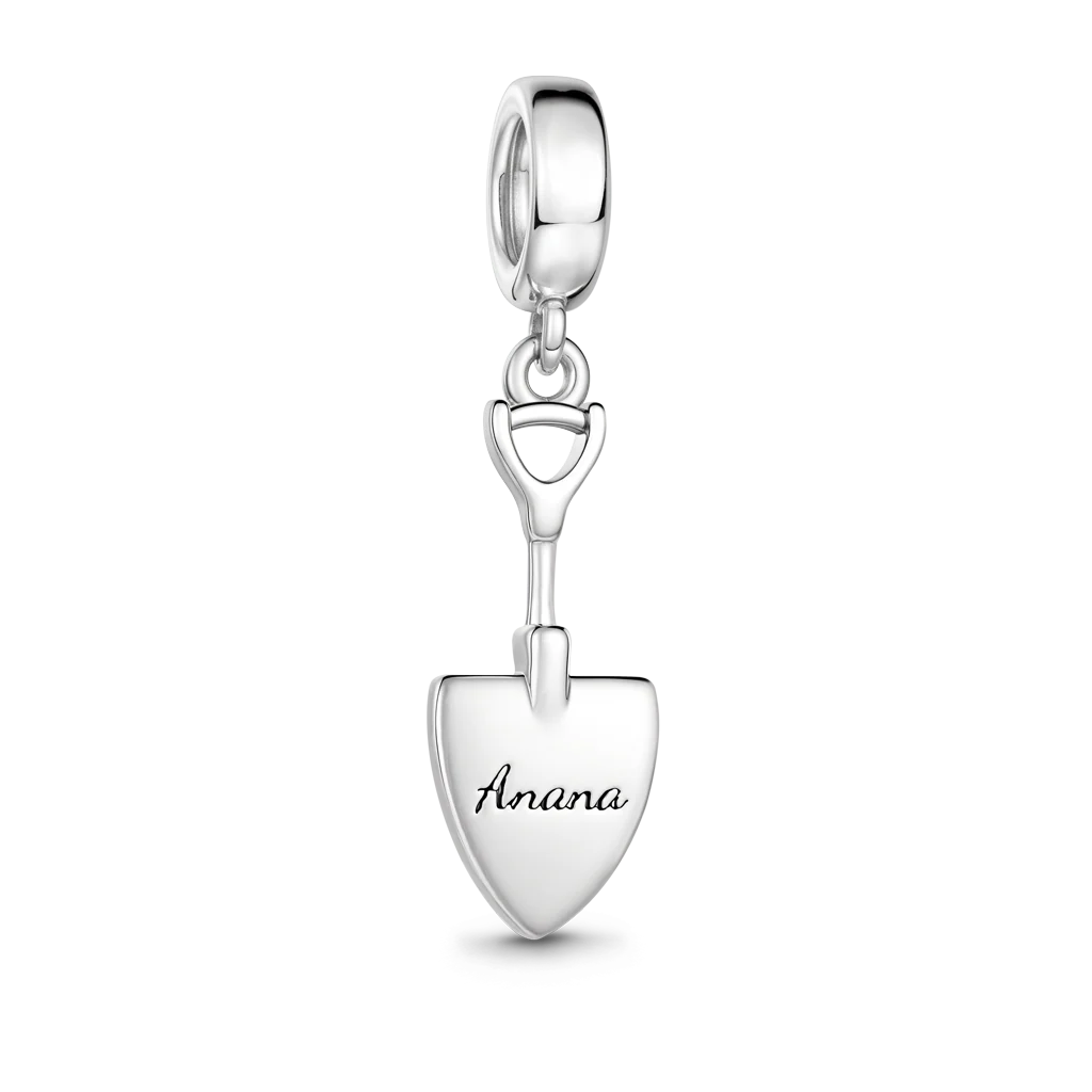Gnoce  Shovel Engravable Charm Platinum-plated Silver Blend - Image 6