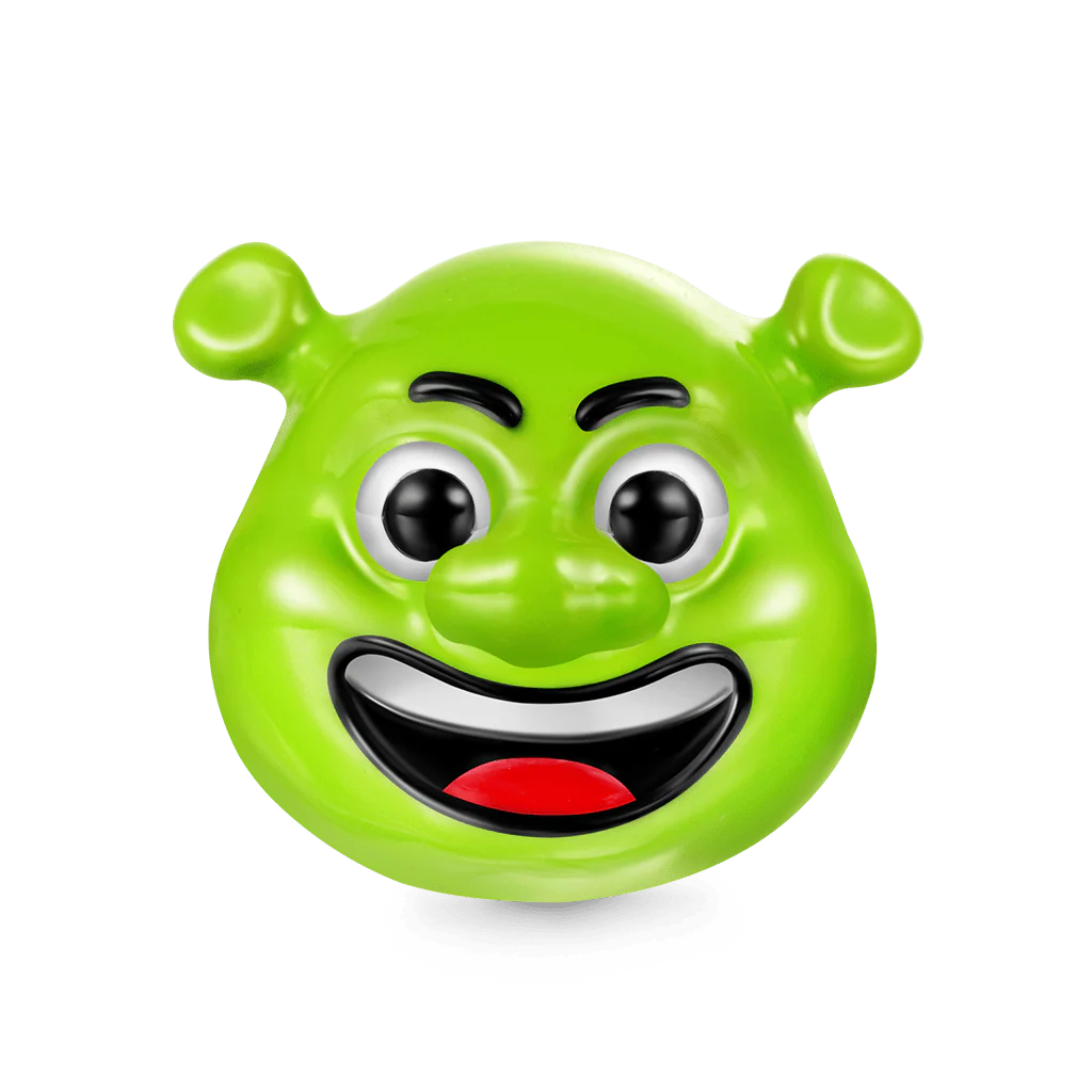 Gnoce Smiling Green-skinned Shrek Head Charm