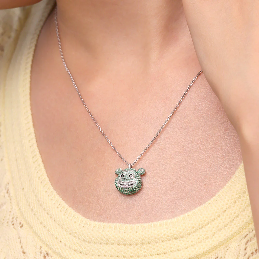 Gnoce Sparkling Shrek Necklace - Image 6