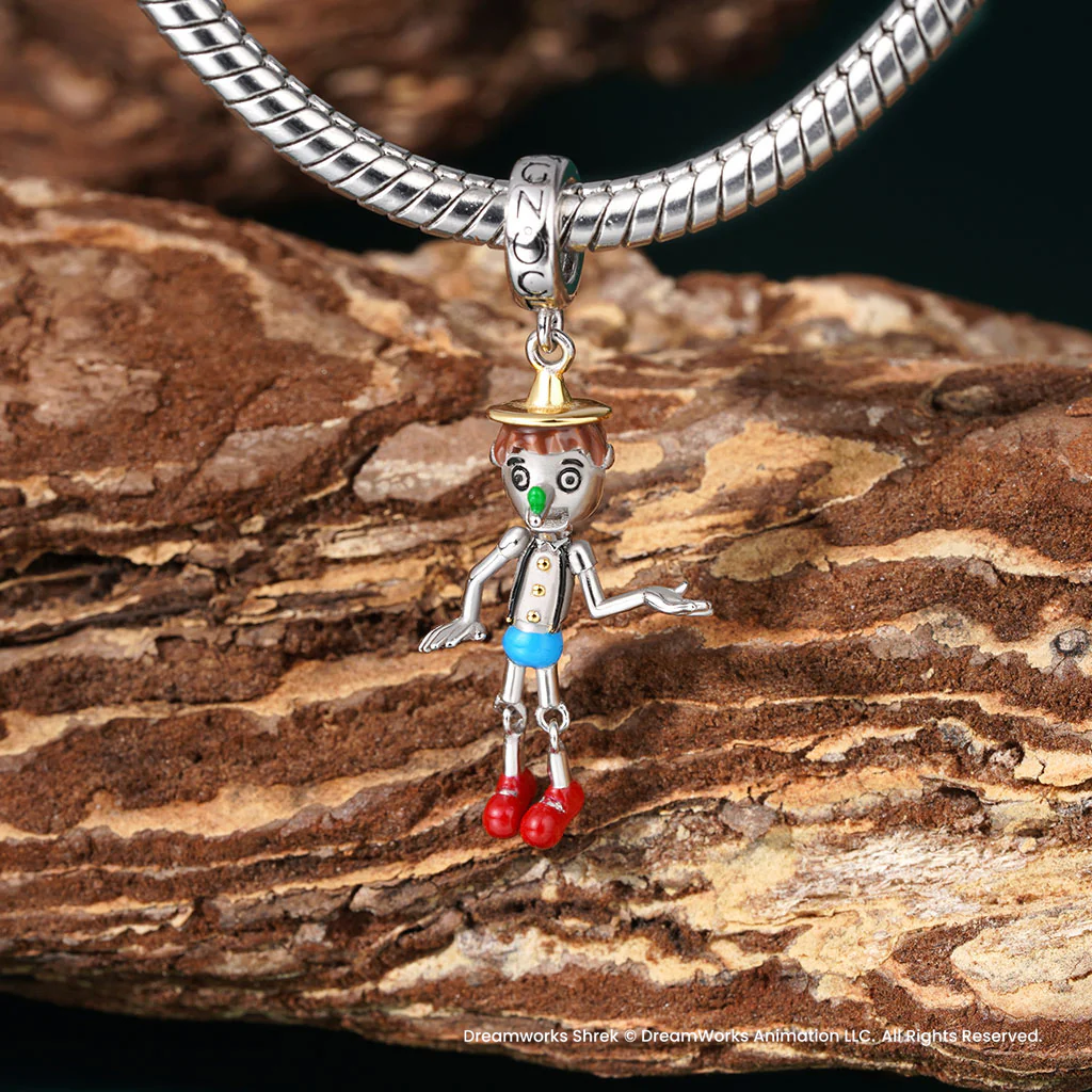 Gnoce Shrek Pinocchio Pendant Dangle Charm - Image 3