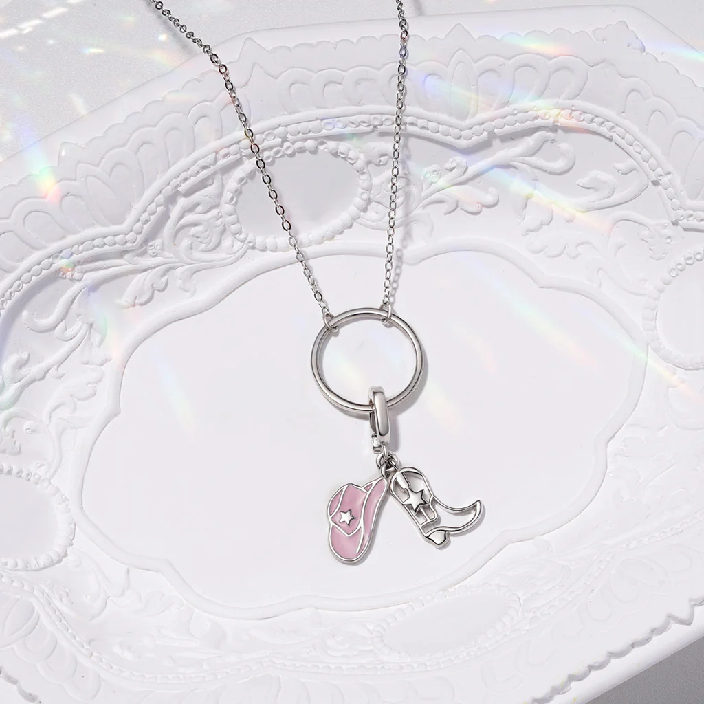 Gnoce Simple Circle Link Necklace - Image 3